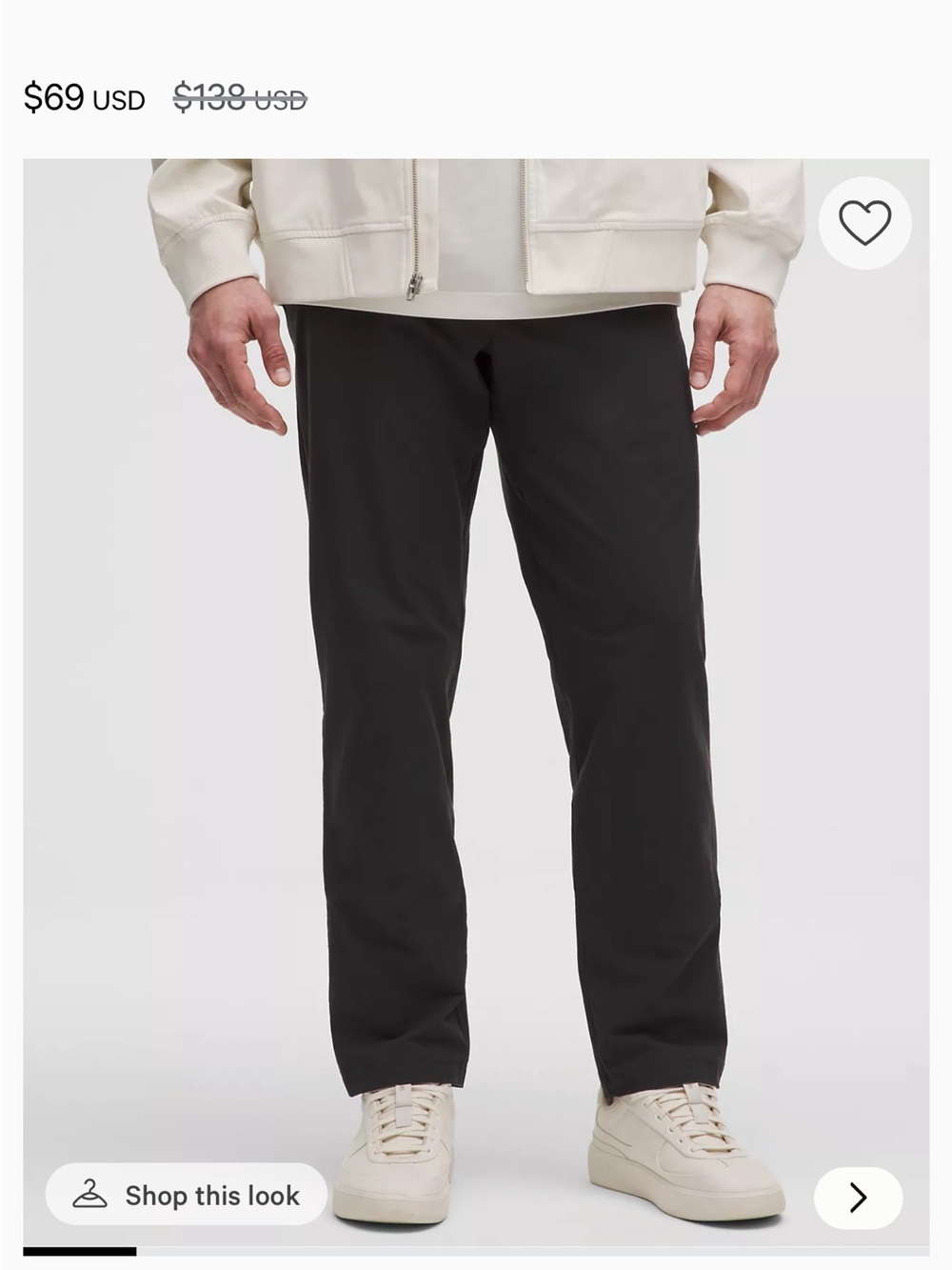 Lululemon Men’s ABC Classic-Fit Trouser 32L